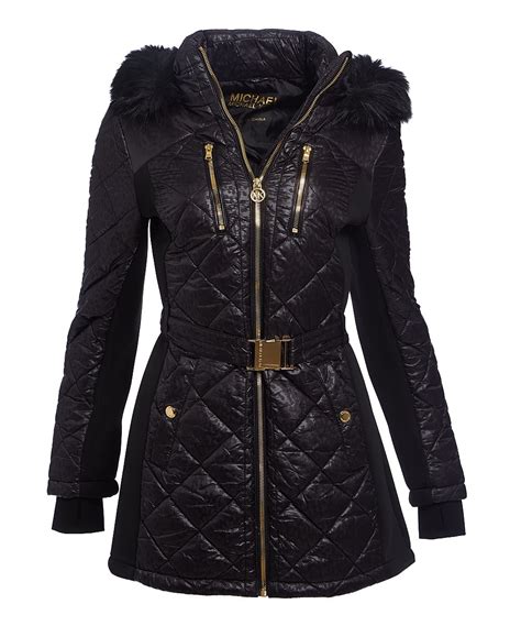 michael kors winter jacket women's|michael kors black jacket women's.